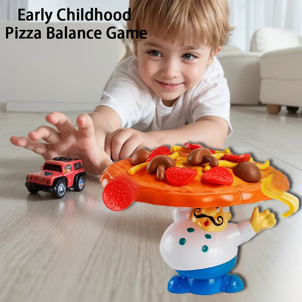 Topple Pizza Stacking Game Balance Pizza Children Toys Board Game Simulation Pizza Desktop Game Pile-up for 2-4 Players