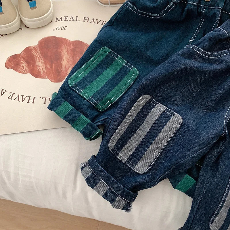 Children Pants 2025 Autumn Winter Trousers for Kids Stripe Casual Pants for Boys Girls Joggers Toddler Baby Clothing 1-6years