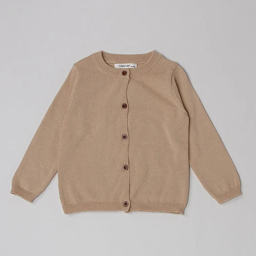 2024 New Autumn Children Long Sleeved Cartoon Print Casual Loose Sweater Baby Girls Knitting Cardigan Coat Kids Knitted Cardigan