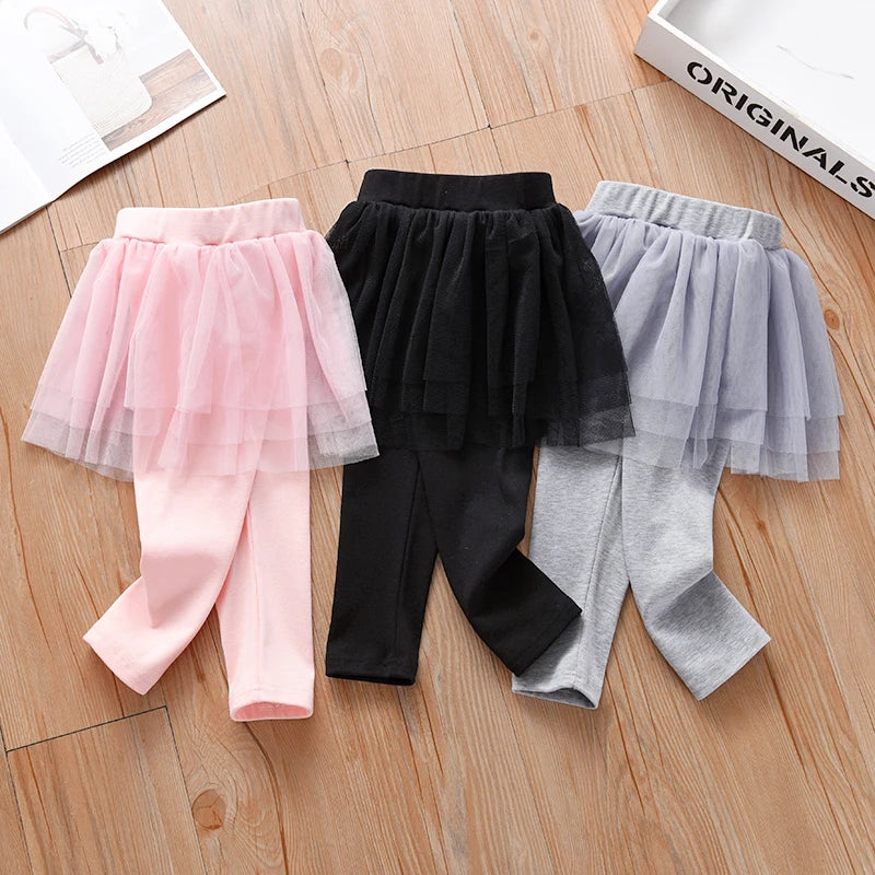 Girls 1-7 Years Old Leggings Spring And Autumn Daily Casual Culottes Children Comfortable Pants Outdoor Kids Fashion Clothing